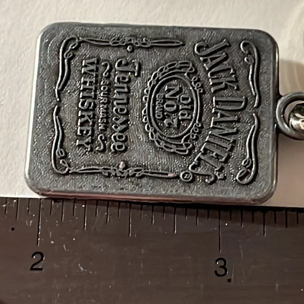 Jack Daniels Metal Keychain - unused